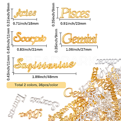 6 Bags 2 Colors Alloy Cabochons FIND-SC0020-40-1
