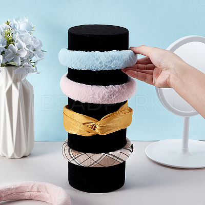Velveteen Hairband Display Stands ODIS-WH0038-285B-1