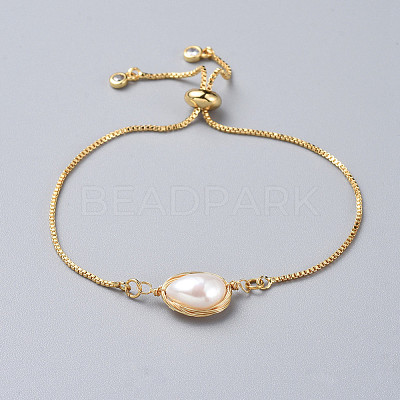 Brass Slider Bracelets BJEW-JB04767-1