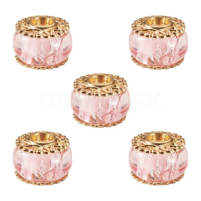 5Pcs Alloy European Beads MPDL-TADJ0001-02C-1