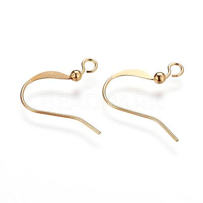 Brass French Earring Hooks KK-Q365-G-NF-1