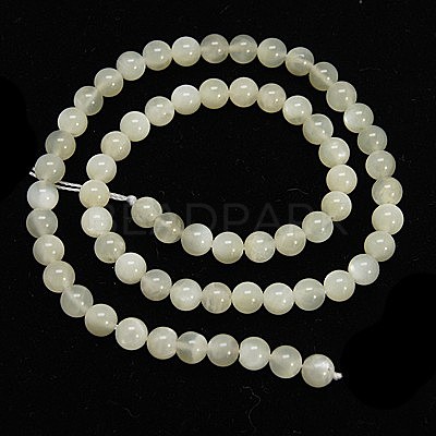 Natural White Moonstone Beads Strands G-D294-6mm-1