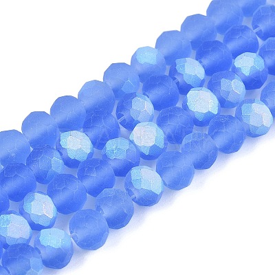 Transparent Glass Beads Strands LS-EGLA-A044-T6mm-MB14-1