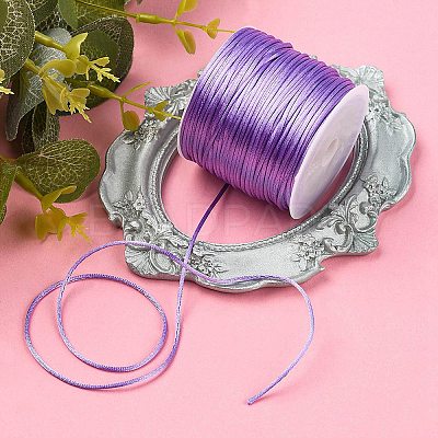 30M Nylon Satin Rattail Cords NWIR-YW0001-04-07-1