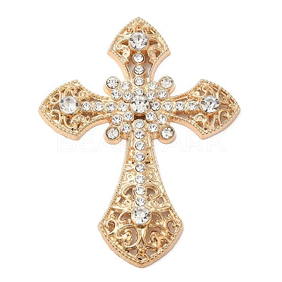 Alloy Crystal Rhinestone Cabochons ALRI-F074-06G-1