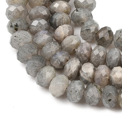 Natural Labradorite Beads Strands G-C259-A41-5x8mm-1