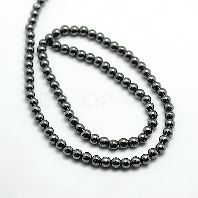 Grade AAA Magnetic Synthetic Hematite Round Bead Strands X-G-G644-E-11-1
