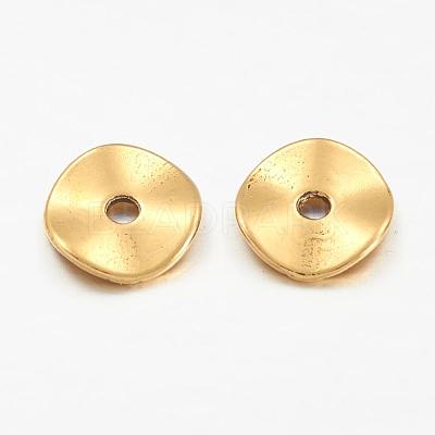 Tibetan Style Alloy Wavy Spacer Beads X-GLF9350Y-NF-1