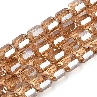 Electroplate Glass Beads Strands GLAA-G112-07A-1