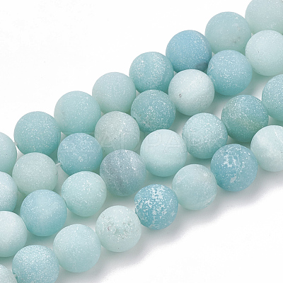 Natural Amazonite Beads Strands X-G-T106-190-1