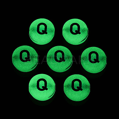 Luminous Frosted Acrylic Beads FACR-T008-02Q-1