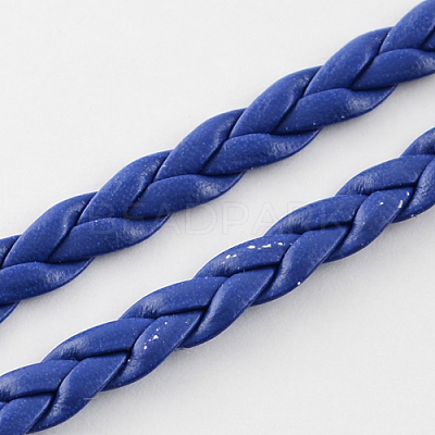 Braided Imitation Leather Cords LC-S002-5mm-07-1