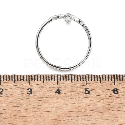 Brass Finger Rings for Women RJEW-K261-07A-P-1
