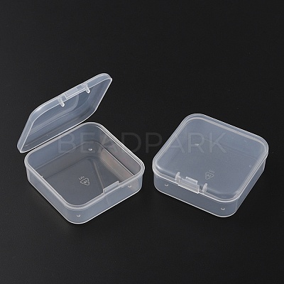 13Pcs Square Plastic Organizer Beads Storage Containers CON-YW0001-36-1