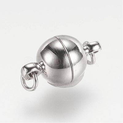 Brass Magnetic Clasps with Loops KK-MC021-N-NF-1