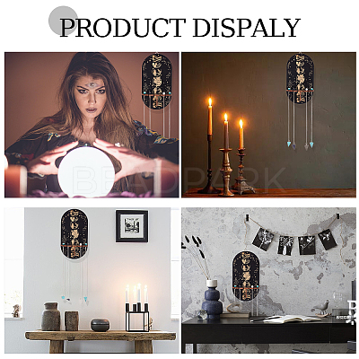 Wooden Wall-Mounted Small Crystal Display Shelf ODIS-WH0026-10D-1