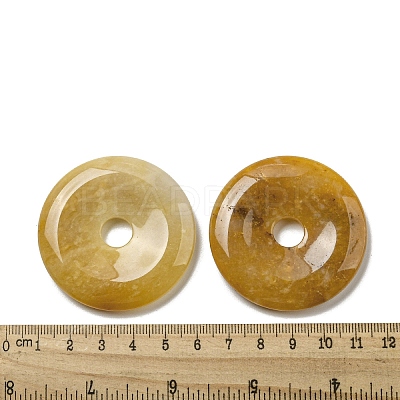 Natural Yellow Aventurine Pendants G-P532-01A-13-1