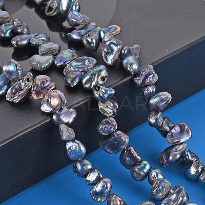 Natural Keshi Pearl Beads Strands PEAR-S021-013A-03-1