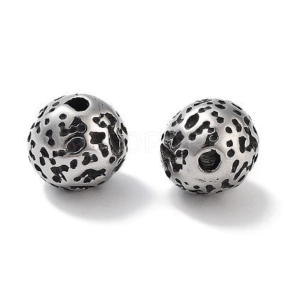304 Stainless Steel Beads Hand Polished STAS-M057-15AS-1
