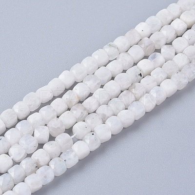 Natural Rainbow Moonstone Beads Strands G-L537-005A-1