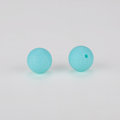 Round Silicone Focal Beads SI-JX0046A-82-1