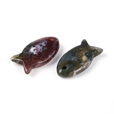 Natural Indian Agate Pendants X-G-N342-106E-1