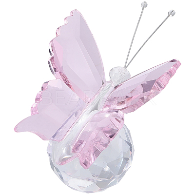 1Pc Glass Crytsal Butterfly Display Decorations LAMP-CN0001-01C-1