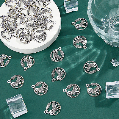 60Pcs Tibetan Style Alloy Howling Wolf Pendants FIND-DC0007-25-1
