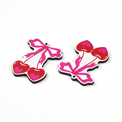 Printed Wood Pendants WOOD-T032-04H-1