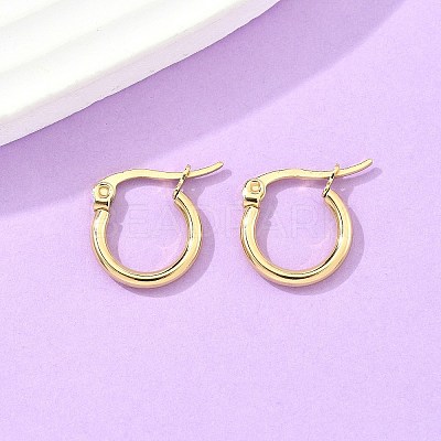 Ion Plating(IP) 304 Stainless Steel Hoop Earrings EJEW-N0016-11G-A-1