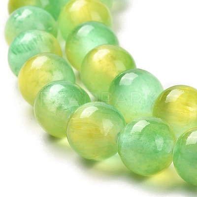 Natural Selenite Beads Strands G-P493-01O-1
