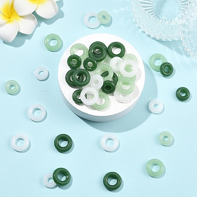 60Pcs 6 Styles Glass Pendants GLAA-YW0005-56-1