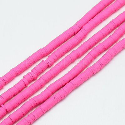 Handmade Polymer Clay Bead Strands CLAY-T002-6mm-M-1