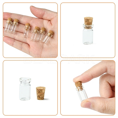 18Pcs Glass Jar Glass Bottle Bead Containers CON-FS0001-16-1
