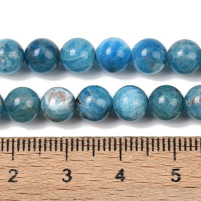 Natural Apatite Bead Strands G-P204-09-7mm-1-1