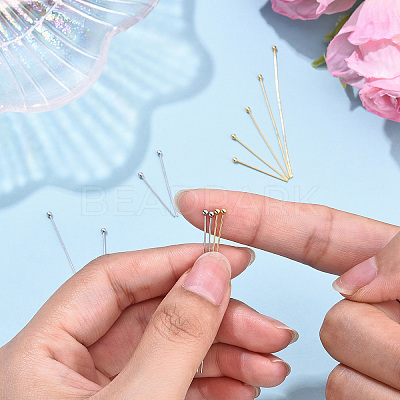 Brass Ball Head Pins KK-YW0004-03A-G-1
