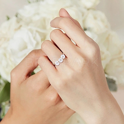 20Pcs 2 Colors 304 Stainless Steel Cuff Rings RJEW-SC0001-35-1