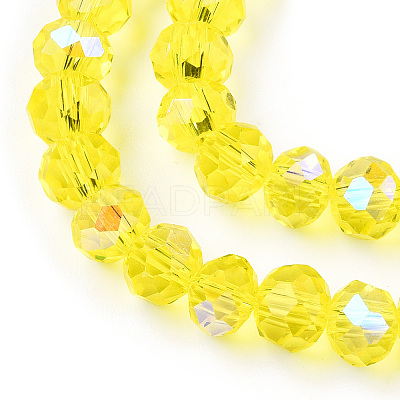 Electroplate Glass Beads Strands LS-EGLA-A034-T8mm-L28-1