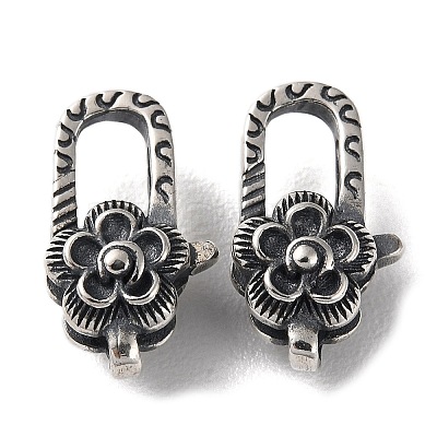 925 Thailand Sterling Silver Lobster Claw Clasps STER-D003-39AS-1