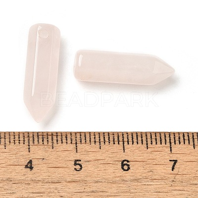 Natural Rose Quartz Pointed Pendants G-C158-05M-1