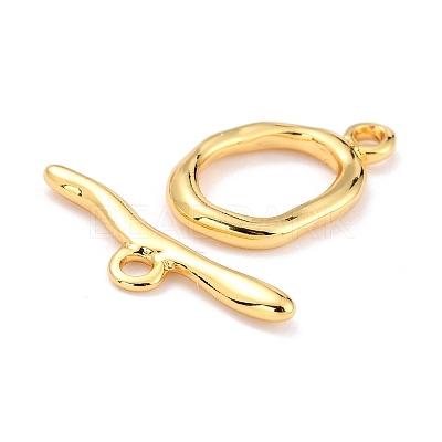 Rack Plating Brass Toggle Clasps LS-KK-B036-01G-1