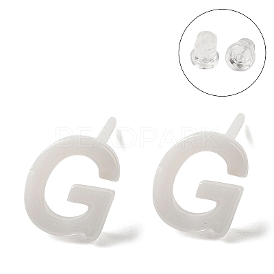 Hypoallergenic Bioceramics Zirconia Ceramic Stud Earrings EJEW-F340-04G-1