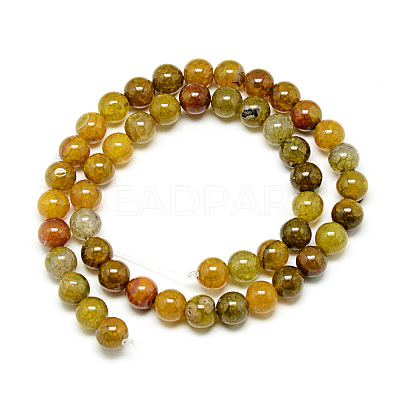 Natural Dragon Veins Agate Beads Strands G-Q948-81F-8mm-1