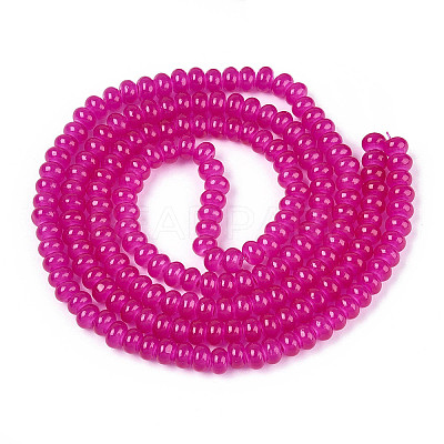 Baking Paint Imitation Jade Glass Beads Strands GLAA-T025-6mm-16-1