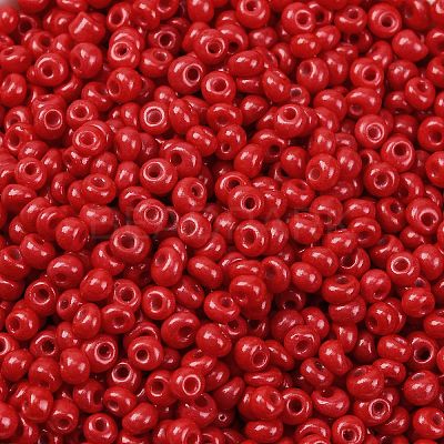 8/0 Baking Paint Glass Seed Beads SEED-M012-02A-42-1