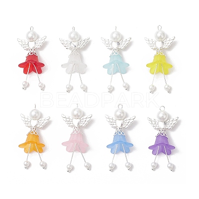 Frosted Acrylic Pendants PALLOY-JF04048-1