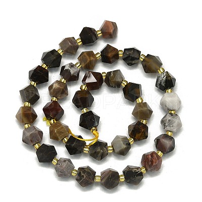 Natural Petrified Wood Beads Strands G-I376-A30-01-1
