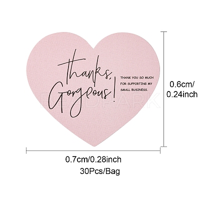 1 Bag Coated Paper Thank You Greeting Card DIY-FS0007-87-1