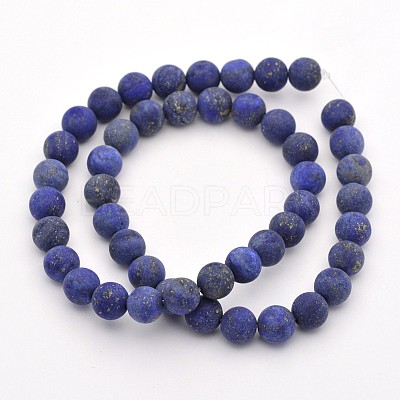 Natural Lapis Lazuli Round Beads Strands G-D660-4mm-1