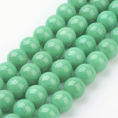 Natural Mashan Jade Round Beads Strands G-D263-10mm-XS19-1